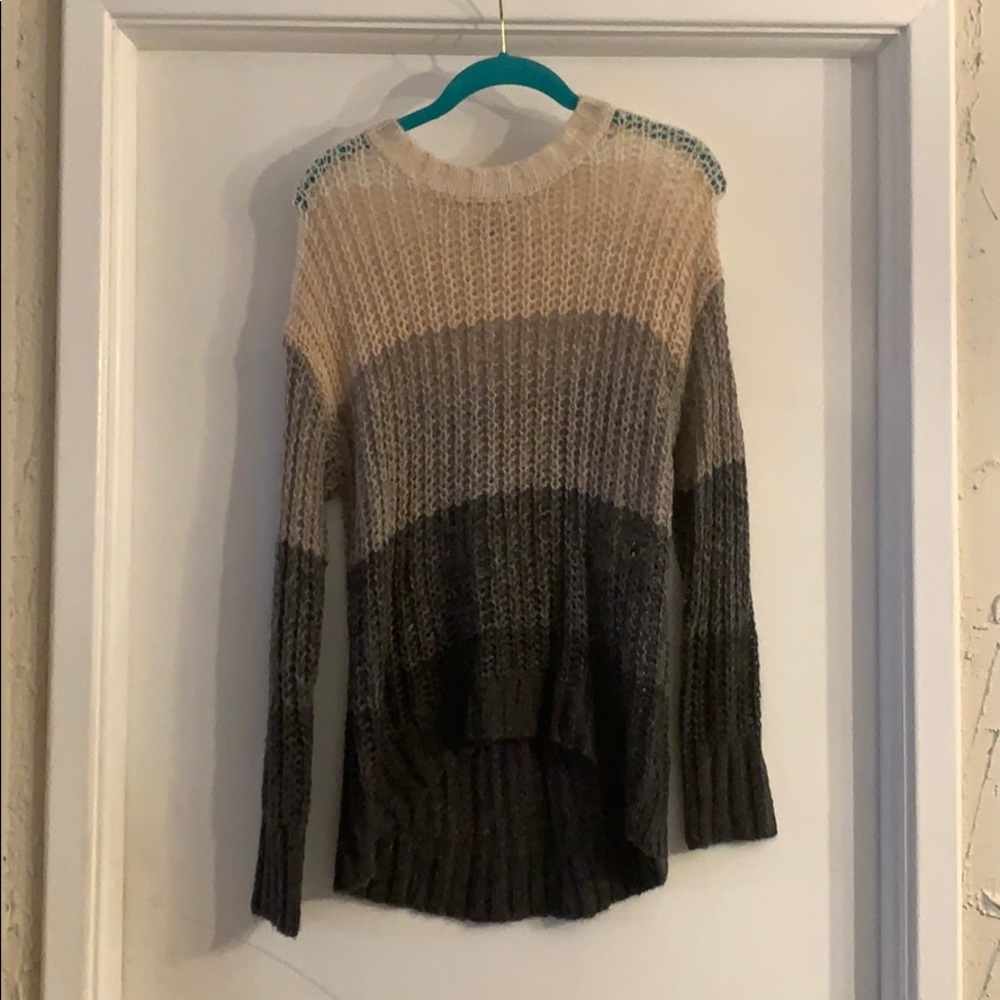 Ombré striped sweater